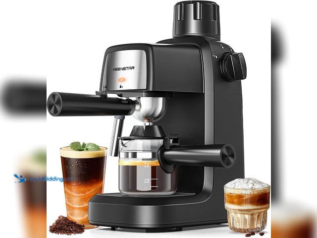 Lot 49-5549682 - KEENSTAR 3.5Bar Espresso Machine with Milk Frother, 800W Compact Espresso and Cappuccino Machine wit...
