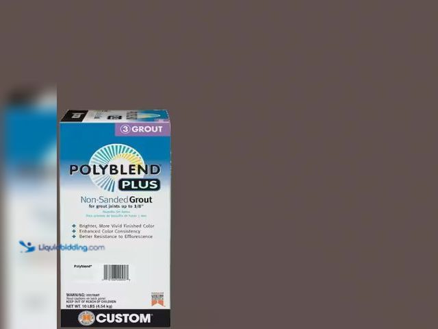 Lot 49-3528615 - Custom Building Products
Polyblend Plus #647 Brown Velvet 10 lb. Unsanded Grout
Q (2 pk) item is u...