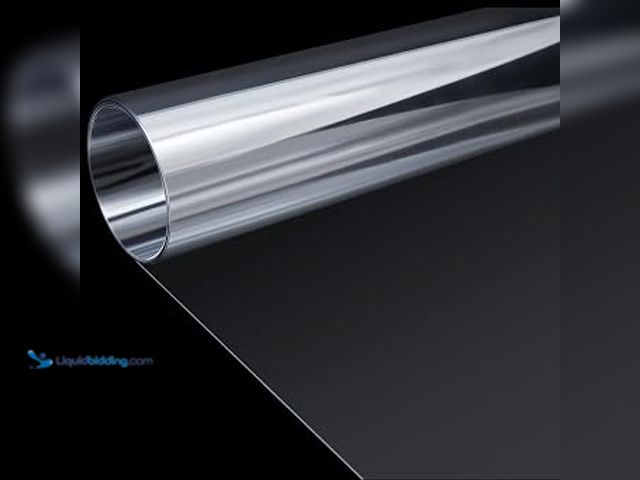 Lot 49-2022542 - Beeveer 1 Roll of 60 x 96 Inch Extra Large PET Sheets, Transparent Clear Flexible Plastic Sheet for ...