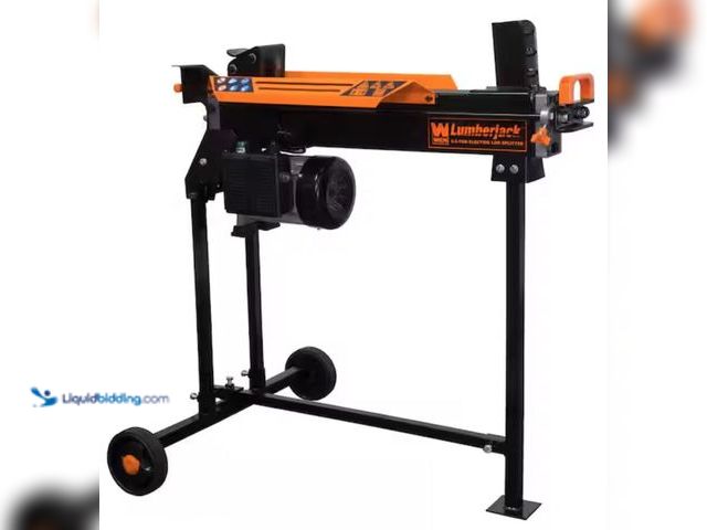 Lot 49-2005997 - WEN 6.5-Ton 15 Amp Horizontal Electric Log Splitter with Stand, Model # 56208, Slightly used, Has at...