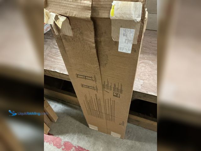 Lot 49-3540025 - Builders Edge Raised Panel Vinyl Shutter 15" x 51" - Black (box damage) (scuffs and scratches) Unuse...