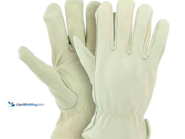Lot 49-1576573 - Lot of (2) Large Grain Cowhide Water Resistant Leather Work Glove 2-Pack Model # PRO86009-L2P, Unuse...