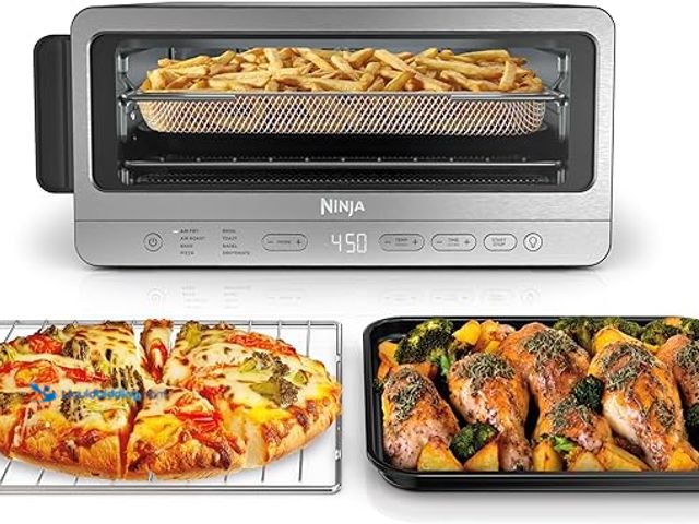 Lot 49-1622948 - Ninja Flip Toaster Oven & Air Fryer, 8-in-1 Functionality, Flip Up for Storage Space, Large Capacity...