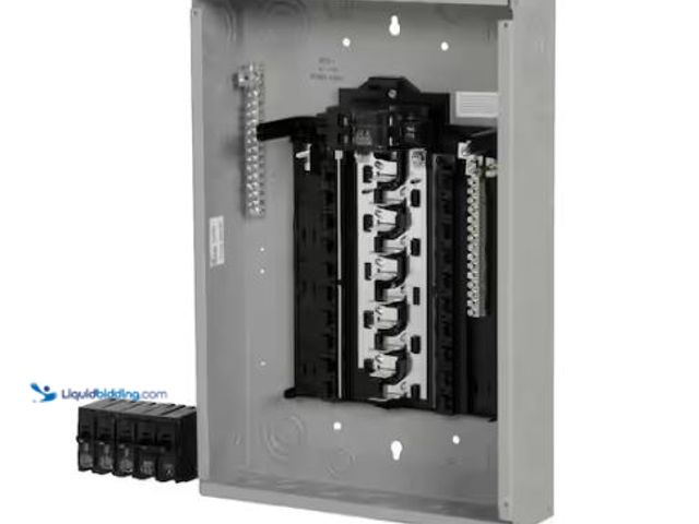Lot 49-1627028 - Siemens SN Series 100 Amp 20-Space 20-Circuit Main Breaker Plug-On Neutral Load Center Value Pack Mo...