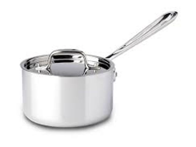 Lot 49-5476257 - Copper Core 5-ply Bonded Cookware; Sauce Pan with lid; 2 quart. Item is Unused