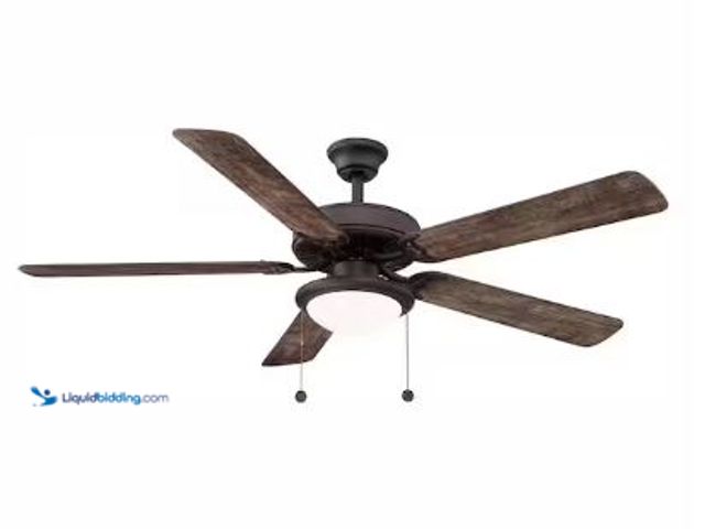 Lot 49-1517359 - Trice 56 in. LED Espresso Bronze Ceiling Fan Model # YG269C-EB  Ref#HD0724