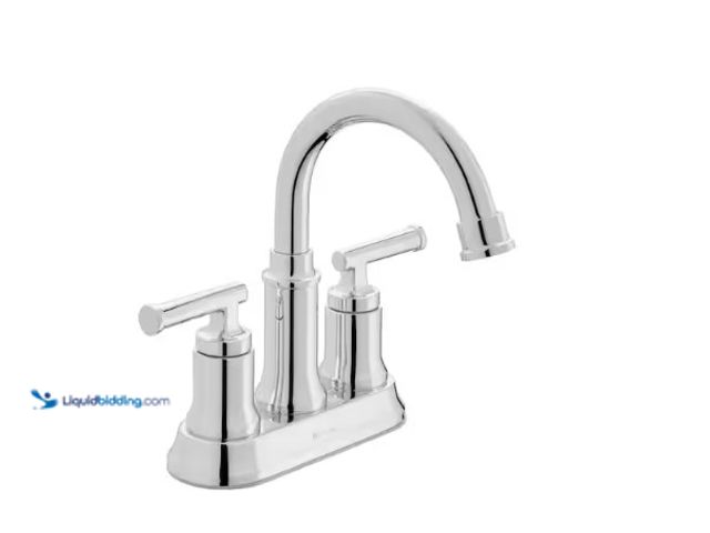 Lot 49-1566688 - Glacier Bay Oswell 4 in. Centerset Double Handle High-Arc Bathroom Faucet in Chrome, Model # HD67083...