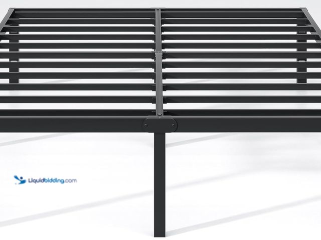 Lot 49-5435416 - Metal Bed Frame,King Size Bed Frame with Storage Space,Heavy Duty Sturdy Mattress Foundation,Easy As...