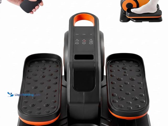 Lot 49-5581830 - DUMOS Quiet Under-Desk Elliptical Machine, Compact Mini Pedal Exerciser with Adjustable Speed, LED D...