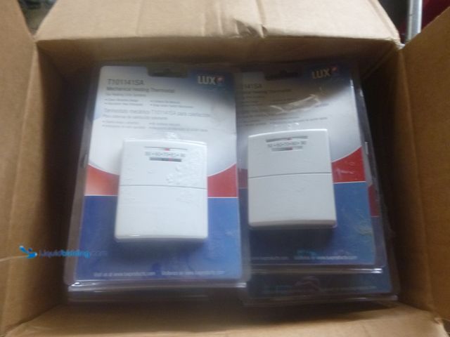 Lot 49-1518296 - Lot of 6 Lux Square Mechanical Non-Programmable Thermostat Model #21079000135, New  Ref#HD0724