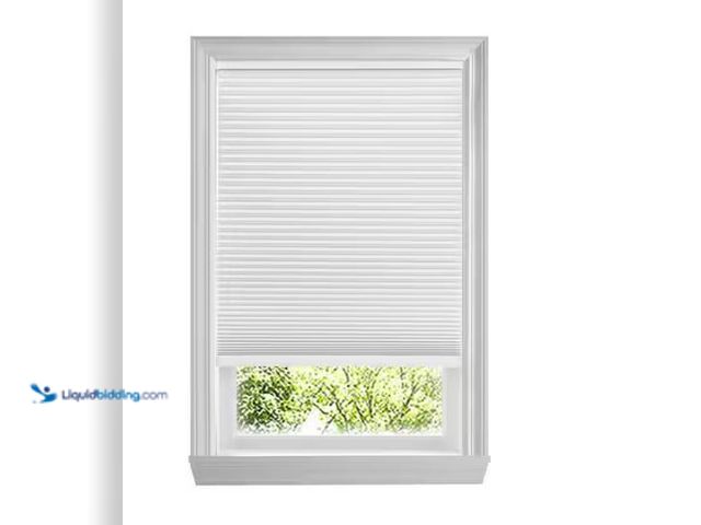 Lot 49-1573971 - Lot of (2) Home Decorators Collection Shadow White Cordless Blackout Cellular Shades for Windows - 1...