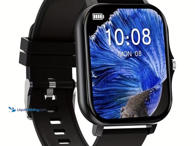 Lot 49-1792525 - New Watch Smart Black  Smart watch withLarge Screen, Compatible With IPhone/Android, HD Voice Call, ...