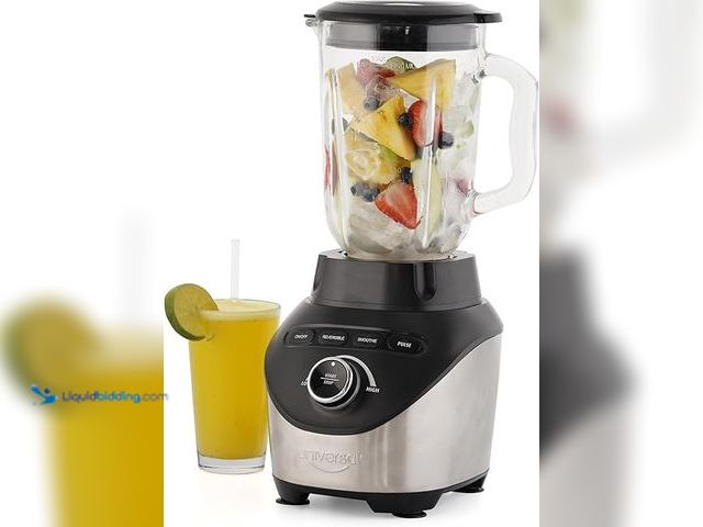 Lot 49-3527616 - Universal 1500 Peak Watt Turbo Elite Max Blender, 71oz - 9-cup / 2.1 Liter Glass Pitcher, 3 Speed Se...