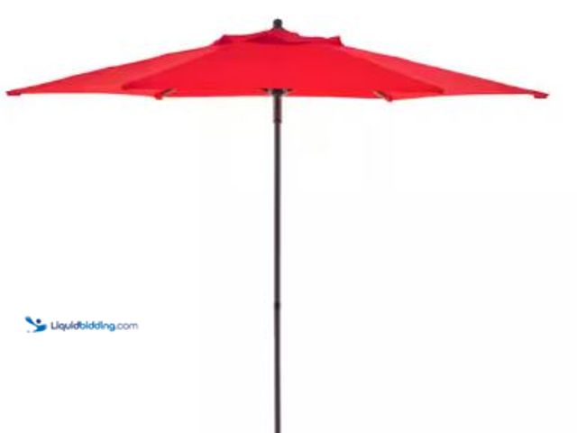 Lot 49-1517195 - StyleWell
7.5 ft. Steel Market Outdoor Patio Umbrella in Ruby Red, Model # UTS00203E-Ruby, Unused  ...
