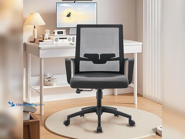 Lot 49-3462970 - Office Chair ergonomically Designed with Breathable mesh backrest and Lumbar Support Adjustable Heig...