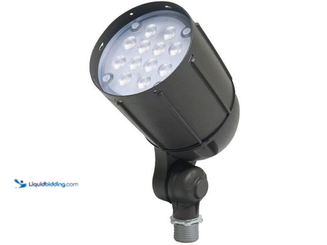 Lot 49-5538704 - QTY 2 - Commercial Electric
12W Line Voltage Bronze Integrated Outdoor LED Bullet Flood Light and A...