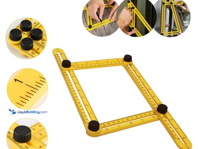 Lot 49-1803932 - Multi-Angle Measuring Tool - NEW - Angle Rulers are the ultimate template tool for creating professi...