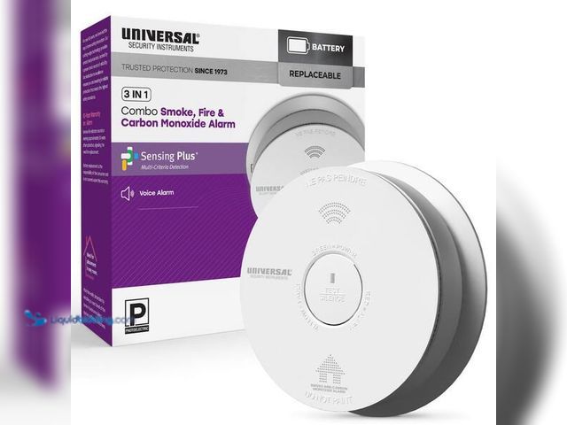 Lot 49-3528656 - Universal Security Instruments 3-Year Replaceable Battery Combination Smoke and Carbon Monoxide Dete...