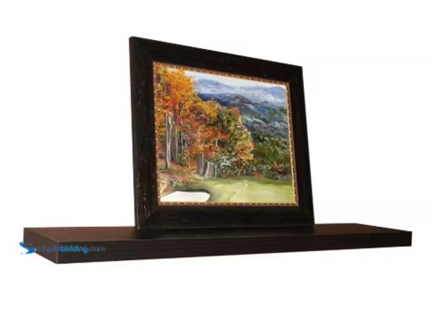 Lot 49-1516600 - inPlace 48 in. W x 10.2 in. D x 2 in. H Espresso MDF Large Floating Wall Shelf, model #  9084650, un...