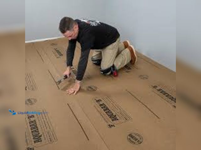 Lot 49-5435476 - Qep 3' X 167' Aquabar B Tile And Flooring Underlayment, 500 Sq Ft Roll #70-195 (dusty from warehouse...