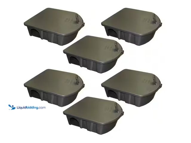 Lot 49-1575510 - Harris Rat and Mouse Bait Station (6-Pack), Model # 6RATBOX, Unused  Ref#HDPA0205