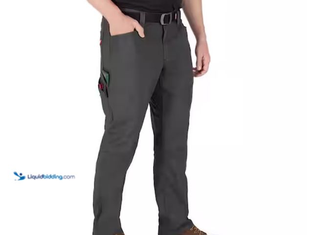 Lot 49-1574941 - Milwaukee Men's 34 in. x 30 in. Gray Cotton/Polyester Work Pants with 7 Pockets, Model # M650G-3430,...