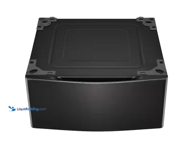 Lot 49-1567680 - LG 29 in. Laundry Pedestal with Storage Drawer for Washers and Dryers in Black Steel, Works with mos...