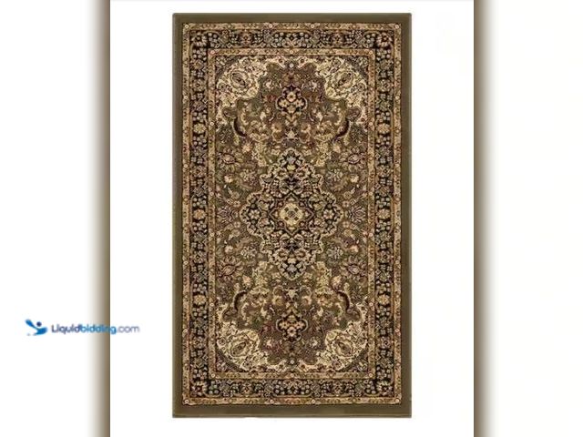 Lot 49-1577091 - Home Decorators Collection Silk Road Green 2 ft. x 3 ft. Medallion Scatter Area Rug, Model # 30951, ...