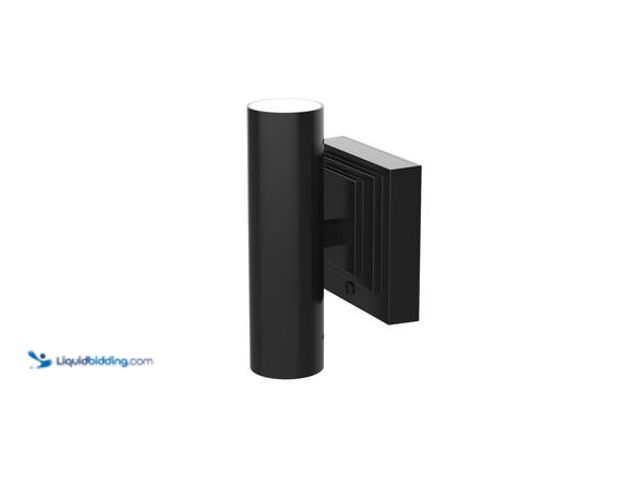 Lot 49-5546847 - qty 3 - Westek 5 in. Matte Black LED Dual Light Vanity Sconce Light with Remote unused. Unable to te...