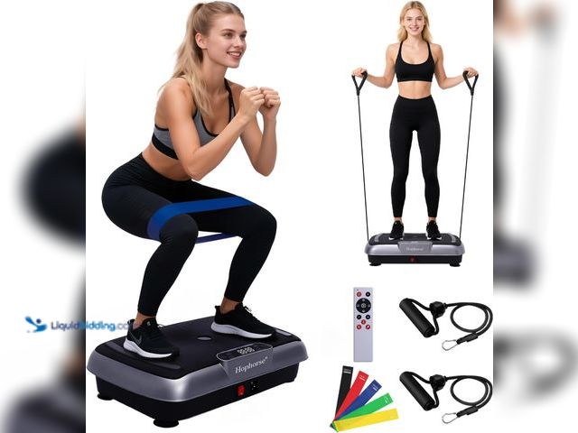 Lot 49-5482117 - Vibration Plate Machine,180 Speeds Shake Plate for Lymphatic Drainage Weight Loss, Vibrating Fitness...
