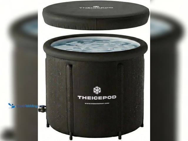 Lot 49-3565823 - The Pod Company Standard Ice Bath Tub, 84 Gallon Cold Plunge Tub with Cover Lid, Portable Inflatable...