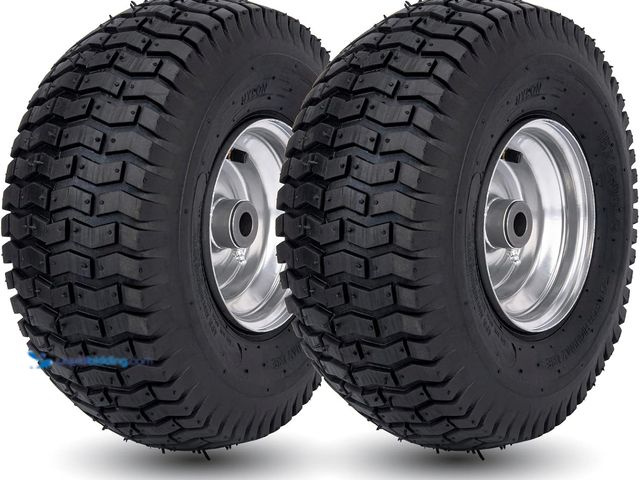 Lot 49-5549660 - 15x6.00-6 Lawn Mower Tire and Wheel Front Tire Compatible with John Deere Craftsman Husqvarna Riding...