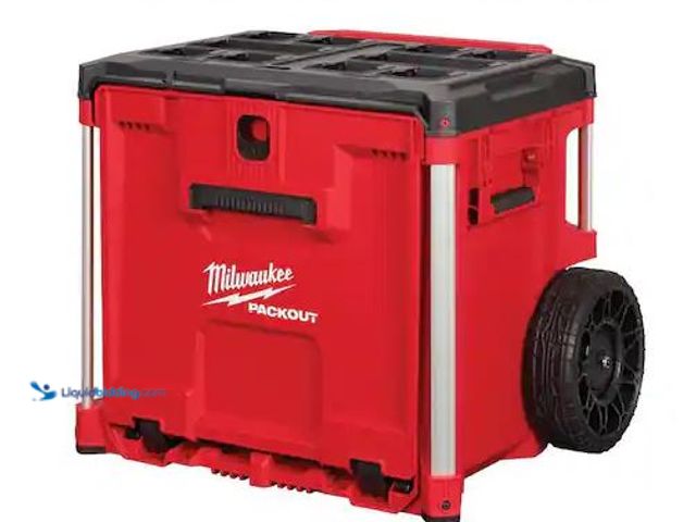 Lot 49-5490179 - Milwaukee
PACKOUT 19 in. Rolling Drawer Tool Box Internet # 334615696
Model # 48-22-8420
Store SK...