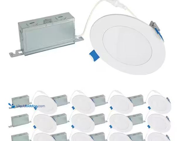 Lot 49-5490039 - HALO
HLBSL 4 in. Canless Integrated LED, 600 Lumens, 5CCT, White (12-Pack) Internet # 332691837
Mo...