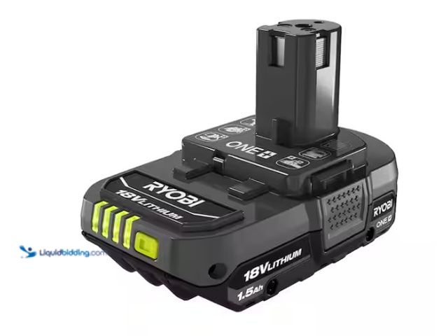 Lot 49-5543437 - RYOBI
ONE+ 18V Lithium-Ion 1.5 Ah Battery. Model # PBP002. Unused and powers on.