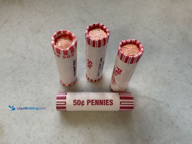 Lot 49-1505574 - COLLECTIBLE LOT OF 4 2009 LINCOLN LOG CABIN 50 CENT PENNY ROLLS #COINS1211