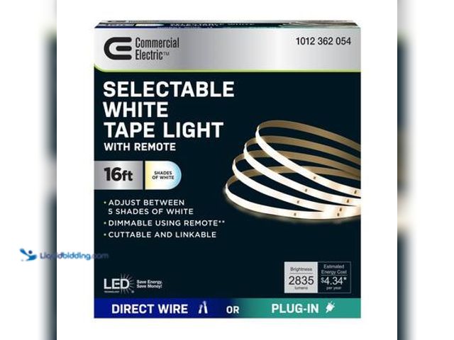 Lot 49-5559575 - QTY 6 - 16 ft. Plug-In/Hardwire Cuttable/Linkable Integrated LED Tunable White Indoor Under Cabinet ...