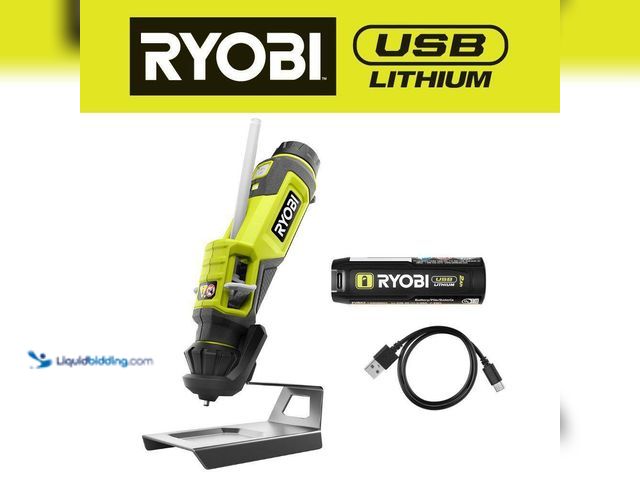 Lot 49-5405709 - RYOBI
USB Lithium Glue Pen Kit with Charging Cable Unused