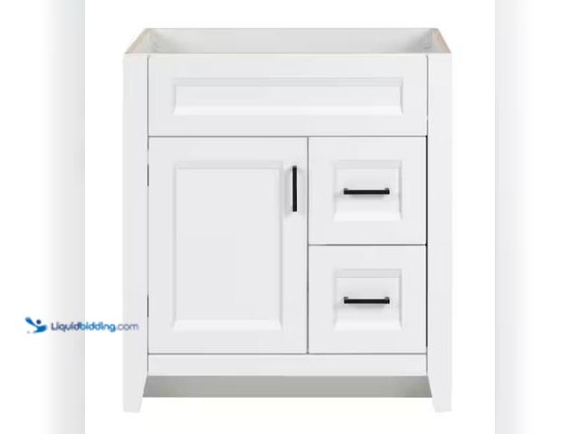 Lot 49-1569107 - Home Decorators Collection Ridge 30 in. W x 22 in. D x 34 in. H Bath Vanity Cabinet without Top in W...