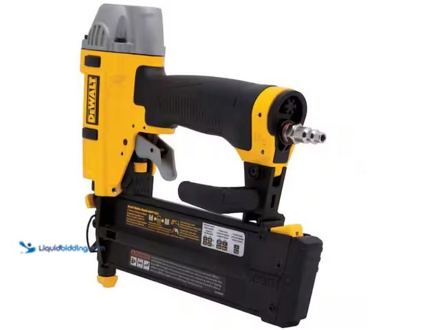 Lot 49-3614755 - DEWALT 18-Gauge Pneumatic 2 in. Brad Nailer with Carrying Case, Model # DWFP12231, Unused.