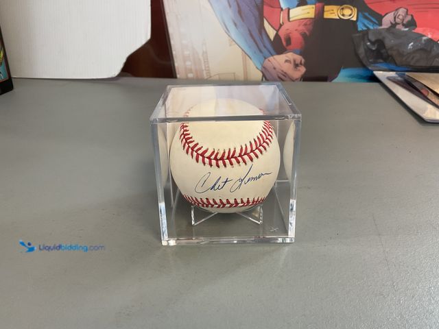Lot 49-1820851 - COLLECTIBLE AWESOME DETROIT TIGERS AUTOGRAPHED OFFICIAL MLB BASEBALL BY CHET LEMON. WITH JSA CERTIFI...
