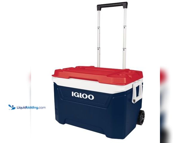 Lot 49-1625853 - Igloo 60-Quart Sunset Roller Cooler - Texas Edition, Model # 980345064, Unused.  Ref#WM0713