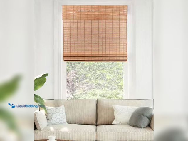 Lot 49-1631912 - 34.5 in. W x 64 in. L Chicology Light Filtering Cordless Natural Woven Bamboo Window Shade - Squirre...