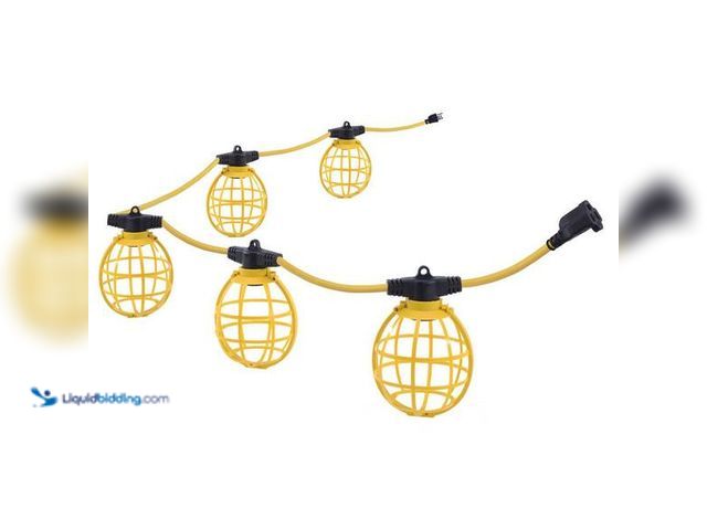 Lot 49-3565026 - Husky
50 ft. 5-Socket String Caged Work Lights Used