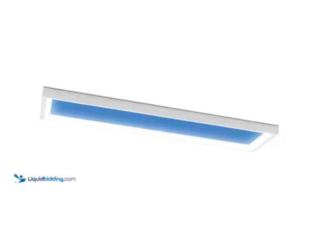Lot 49-1572014 - Feit Electric 1 ft. x 4 ft. Vista Artificial Skylight White Integrated LED Ceiling Flush Mount Light...
