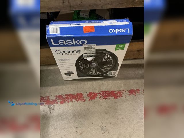 Lot 49-3564887 - Lasco Cyclone Fan, Black. Used