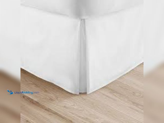 Lot 49-5411930 - (2) Twin XL, (1) Queen Size - Becky Cameron 14 in. White Solid Bed Skirt. Model # IEH-BDSK-TWXL-WH. ...