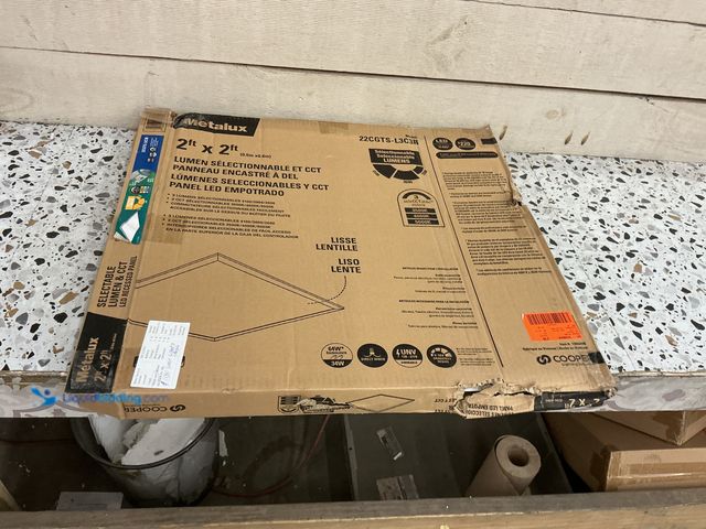 Lot 49-5447938 - PARTS AND REPAIR. Metalux 2 ft. x 2 ft. Selectable Lumens 4100/3600/2600, Integrated LED Panel Light...
