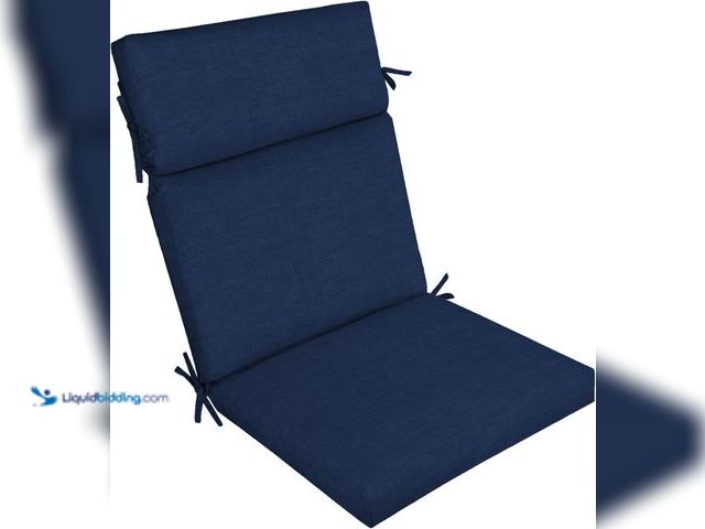 Lot 49-5549744 - Arden Outdoor Chair Cushion, 21 x 20, Rain-Proof, Fade Resistant 20 x 21, Sapphire Blue Leala | Cart...