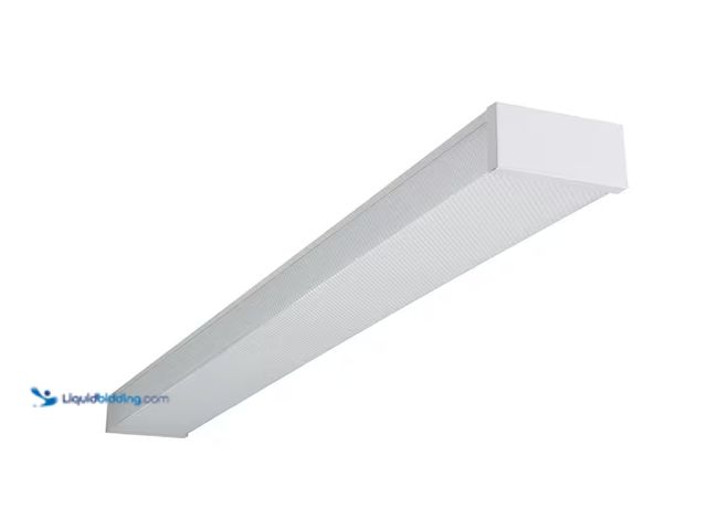 Lot 49-2020606 - Metalux WP 4 ft. 4000-Lumens 4000K Cool White 120-Volt White Integrated LED Wraparound Prismatic Com...